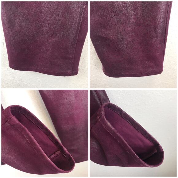 Chico's Faux-Suede Slim Pants Shimmery Pull-On Ultimate Fit Jegging Size 3/XL/16 - Picture 8 of 12